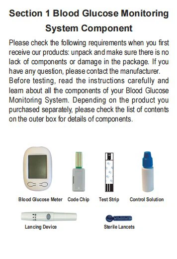 Blood Glucose Meter BGM-102-01