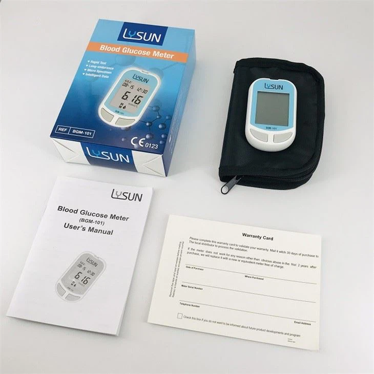Cofoe Blood Glucose Monitoring Device Blood Glucose Meter Device Code-Free Blood Glucose Meter Blood Glucose Monitor with Digital Hospital Glucometer Strips