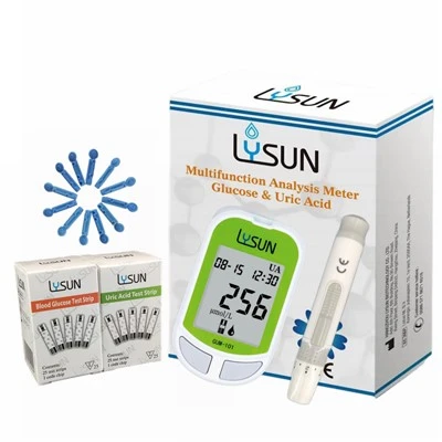 Lysun Multi-functional Analyzer Glucose&Uric Acid Meter